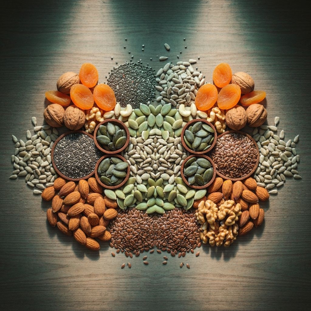 Natürliche Samen und Nüsse